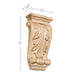 Small Acanthus Corbel, 3"w x 6"h x 1 1/2"d Carved Corbels White River Hardwoods Maple  