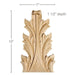 Grand Acanthus Leaf, 7"w x 12"h x 1 1/2"d Carved Onlays White River Hardwoods   