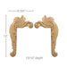Med Acanthus Corners, 6 3/4"w x 12"h x 13/16"d, 1pair L/R Carved Onlays White River Hardwoods   