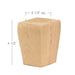 Shaker Tall Tapered Square Bun Foot, 3 1/2"sq. x 4 1/2"h Carved Bun feet White River Hardwoods   
