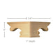 Pedestal Foot Corner (Sold 1 per package), 8 1/4"w x 4"h x 8 1/4"d Carved Feet White River Hardwoods   