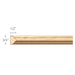 Reeded Panel Mould (Fits CRV5616 Reeded Radius Panel Mould), 3/4'' x 1/2'' x  8' length, Resin is priced per 8' length Carved Mouldings White River Hardwoods Maple  