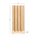 Medium Fluted Pilaster, 3"w x 3/4"d x 8' length, Resin is priced per 8' length Carved Mouldings White River Hardwoods Maple  