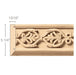 Large Running Palmette Frieze (Repeats 9 3/4), 5 1/4''w x 13/16''d x 8' length, Resin is priced per 8' length Carved Mouldings White River Hardwoods Maple  