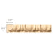 Egg & Dart (Repeats 1 7/8), 3/4''w x 5/8''d x 8' length, Resin is priced per 8' length Carved Mouldings White River Hardwoods Maple  