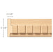 Dentil (Repeats 1), 2 3/8''w x 11/16''d x 8' length, Resin is priced per 8' length Carved Mouldings White River Hardwoods Maple  