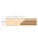 Parting Strip, 13/16''w x 3 1/4''d x 8' length, Resin is priced per 8' length Carved Mouldings White River Hardwoods   