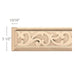 Panel Moulding With Baroque Insert, 3 1/2"w x 13/16"d x 8' length Carved Mouldings White River Hardwoods   