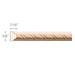 Rope, 5/8"w x 7/16"d Panel Mouldings White River Hardwoods   