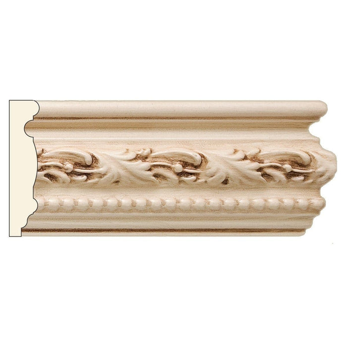 Running Leaf and Bead repeats 2 1/2, 3'' x 3/4'', Resin Panel Mouldings White River Hardwoods   