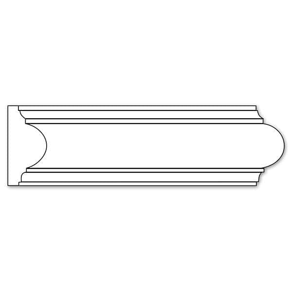 Traditional Panel Moulding, 1 3/4''w x 13/16''d — White River Hardwoods