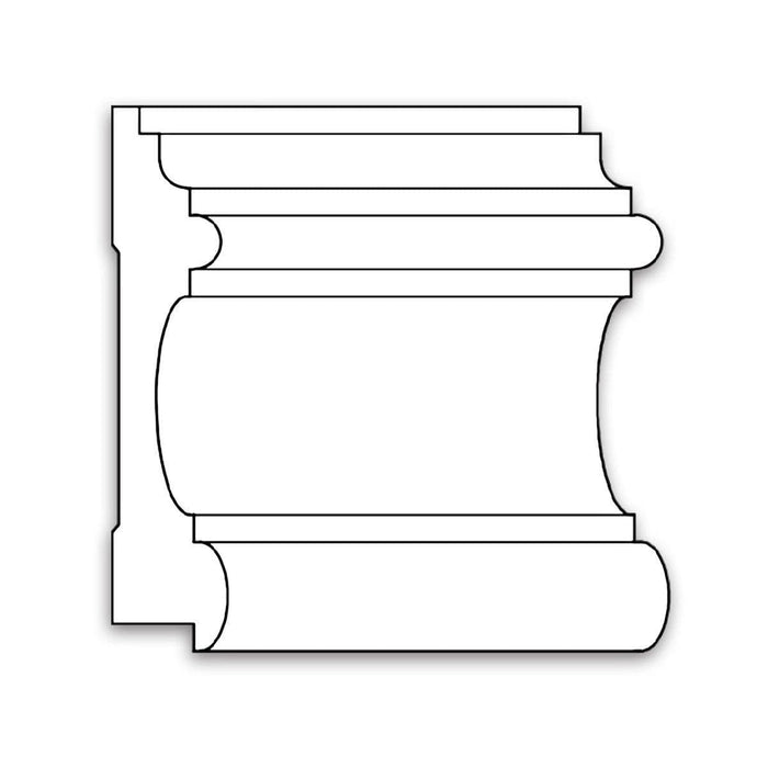 Panel Mould, 5"w x 1 1/16"d, (lips 3/4") Panel Mouldings White River Hardwoods Poplar  