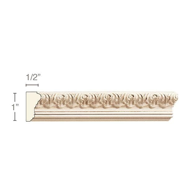 Small Acanthus, 1''w x 1/2''d Panel Mouldings White River Hardwoods   