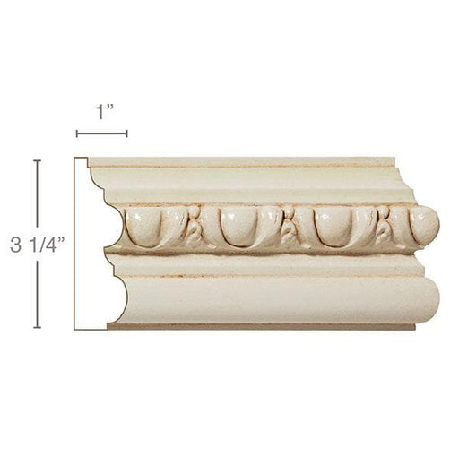 Egg & Dart, 3 1/4"w x 1"d Panel Mouldings White River Hardwoods   