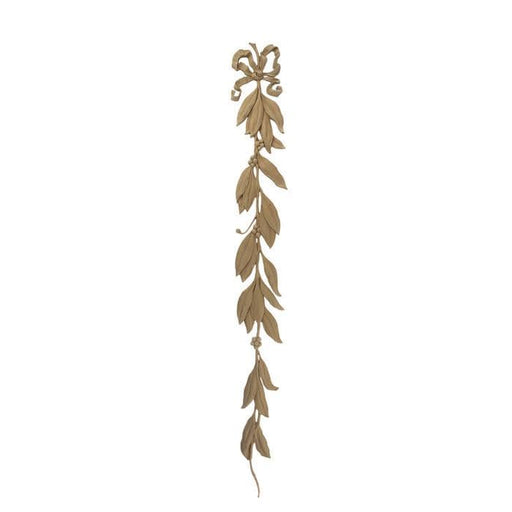 French Leaf Drop with Berries Onlay, 2 3/4"w x 26 1/2"h x 1/4"d, Made To Order, Minimum Order Amount $300 Onlays - Composition Ornament White River Hardwoods   