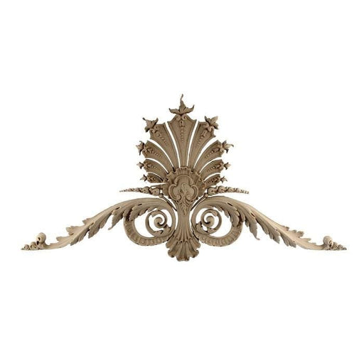 Shell Cartouche, Louis XV, 27 1/2"w x 14 1/4"h x 3/4"d, Made To Order, Minimum Order Amount $300 Onlays - Composition Ornament White River Hardwoods   