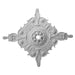 Medallion With Inset Ring, Plaster, 32"w x 38 1/2"h x 1"d, Made To Order Medallions - Plaster White River Hardwoods   