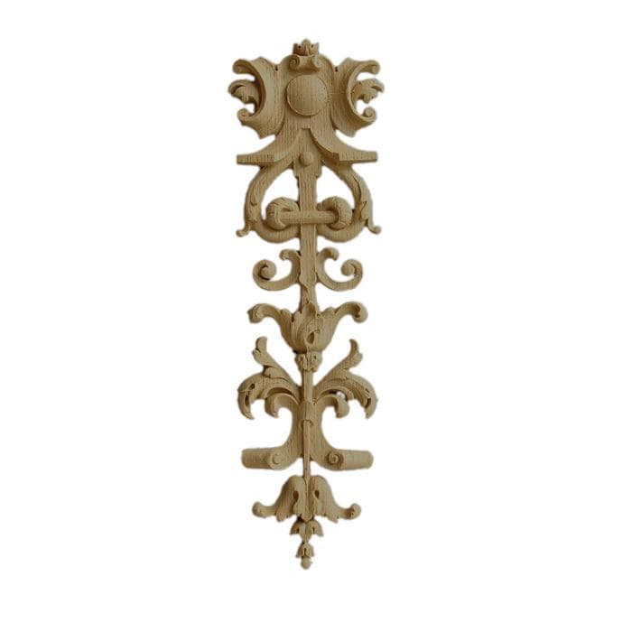 French Renaissance Bellflower Drop, 3 3/4"w x 12 1/2"h x 3/8"d, Made To Order, Minimum Order Amount $300