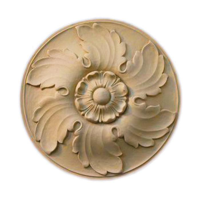 Circle Rosette, 10"w x 10"h x 1"d, Made To Order, Minimum Order Amount $300 Onlays - Composition Ornament White River Hardwoods   