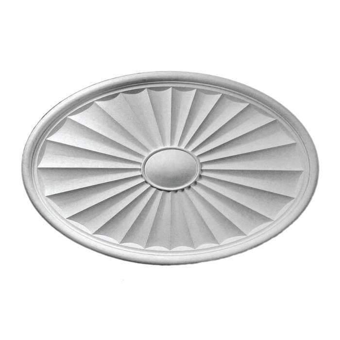 Oval Medallion, Plaster, 40 1/8"w x 26 1/8"h x 1 3/4"d, Made To Order